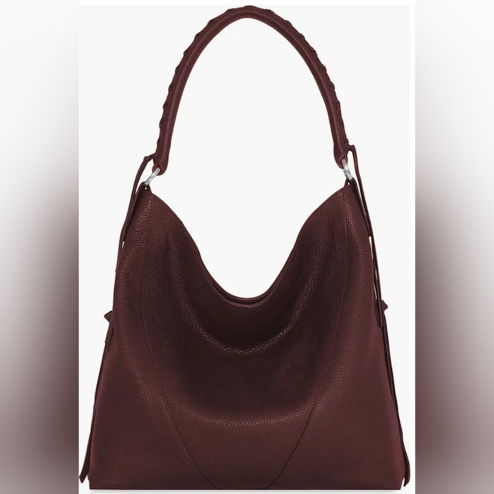 NWT Rebecca Minkoff Mae Pebbled Leather Hobo Bag